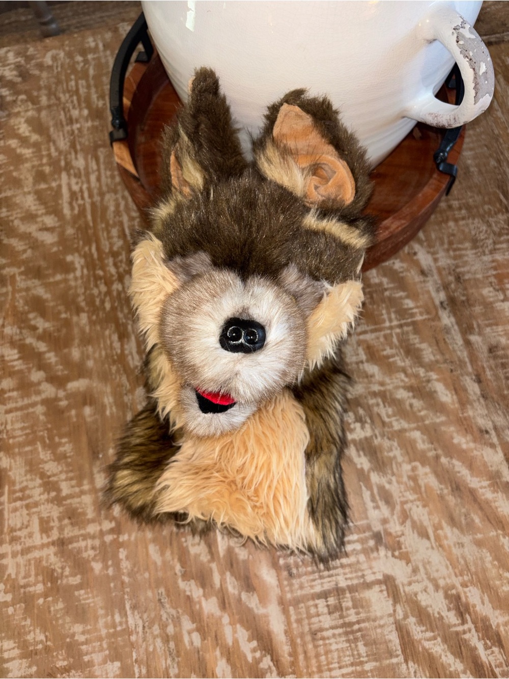 Fun furry German Shepherd–style Kids Driver golf club headcover